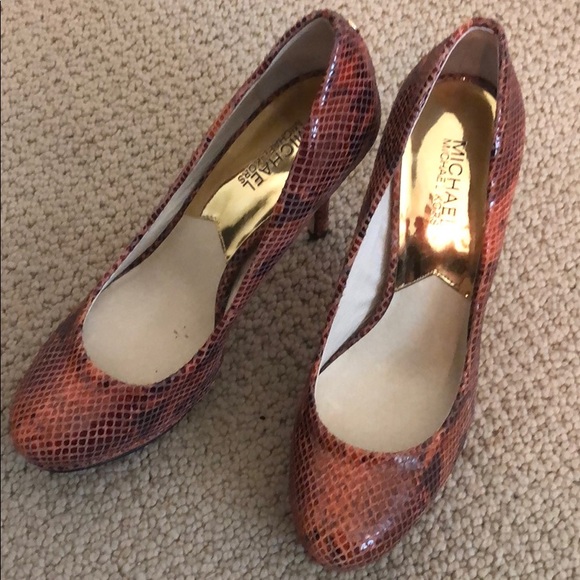 Michael Kors, Snake Print Heels - Picture 1 of 3